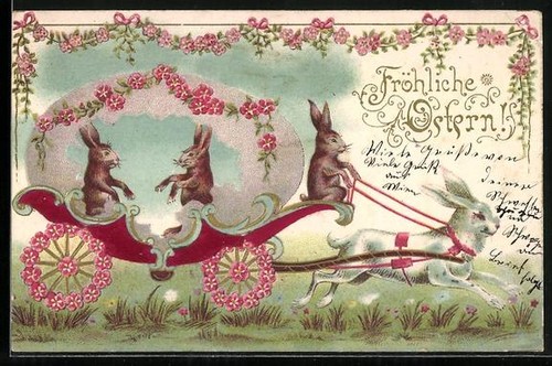 Uovo pasqua carrozza con - di, in