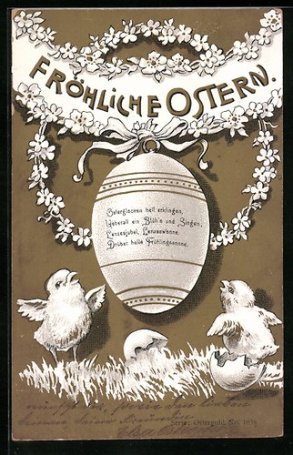 Cartolina pulcini pasqua - cartolina,